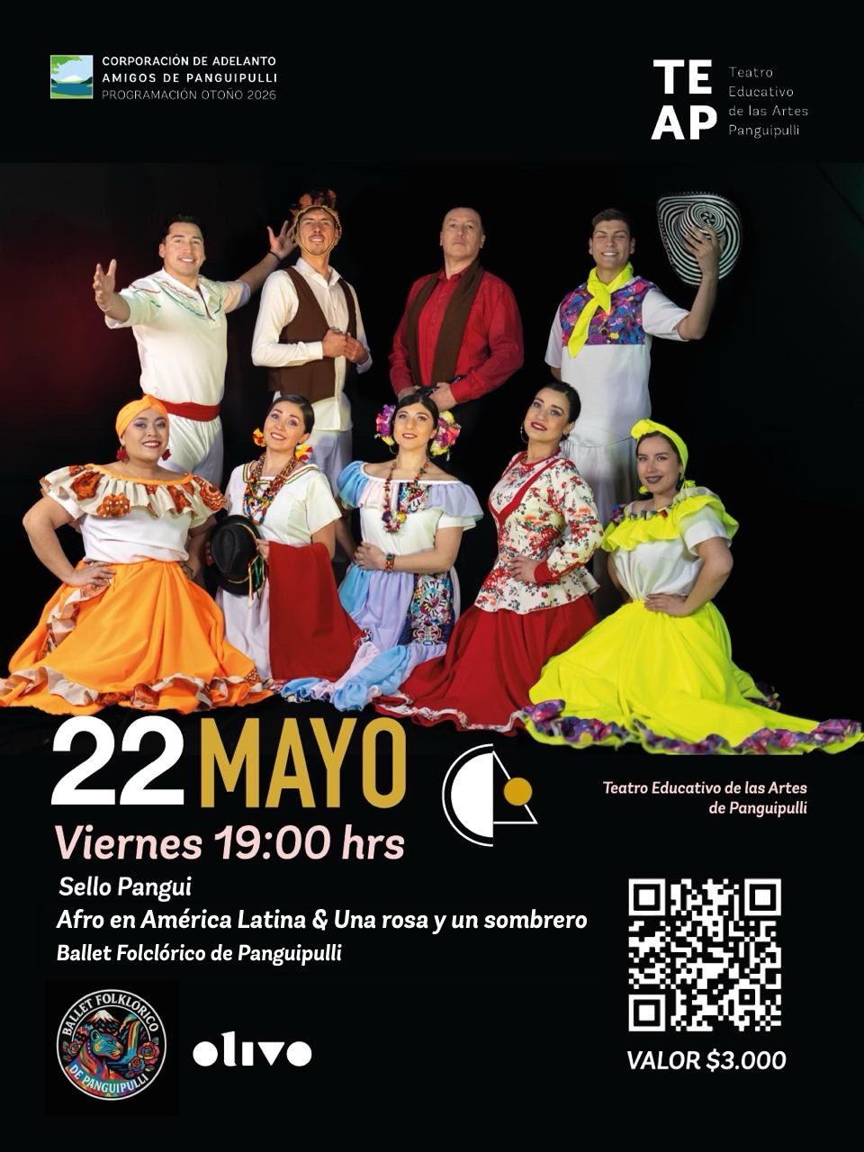 Ballet Folclórico de Panguipulli, en TEAP